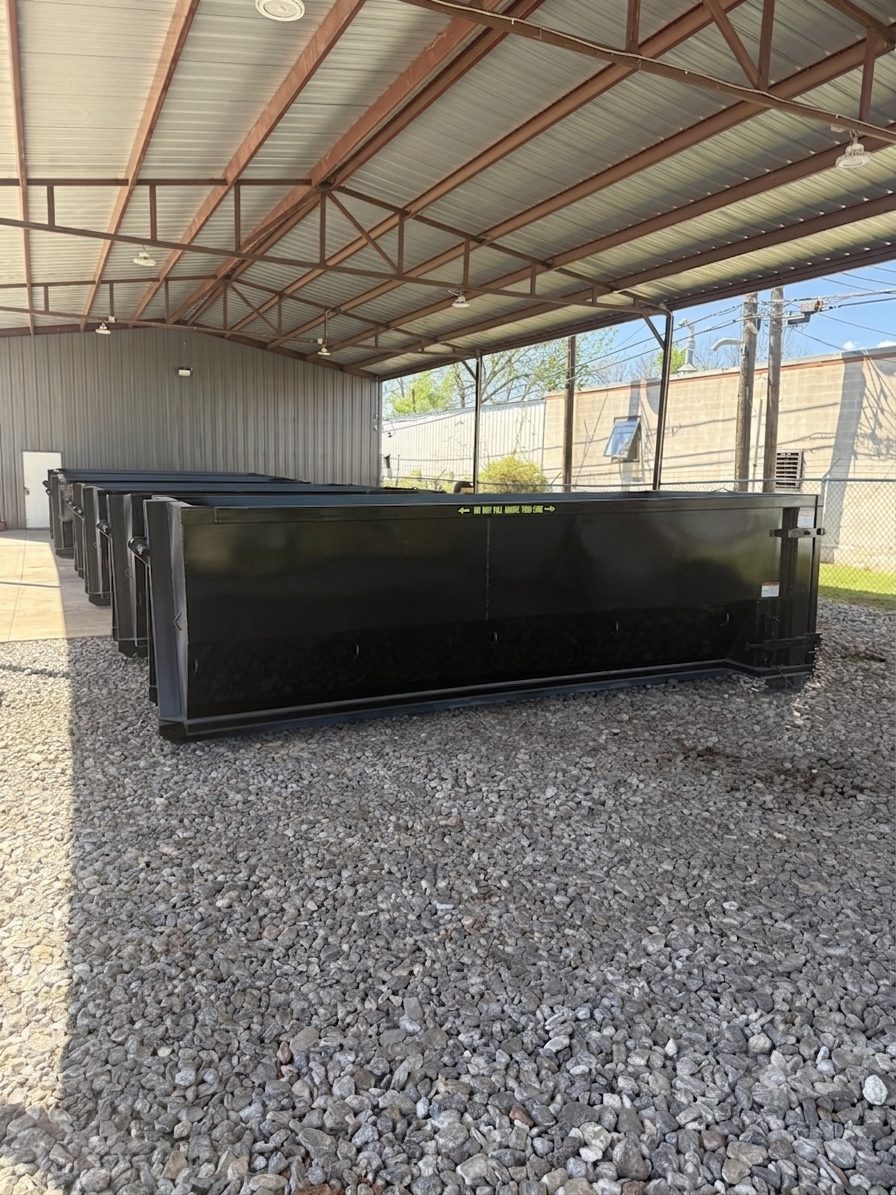Fleet of roll-off dumpsters available to rent in the Shawnee area